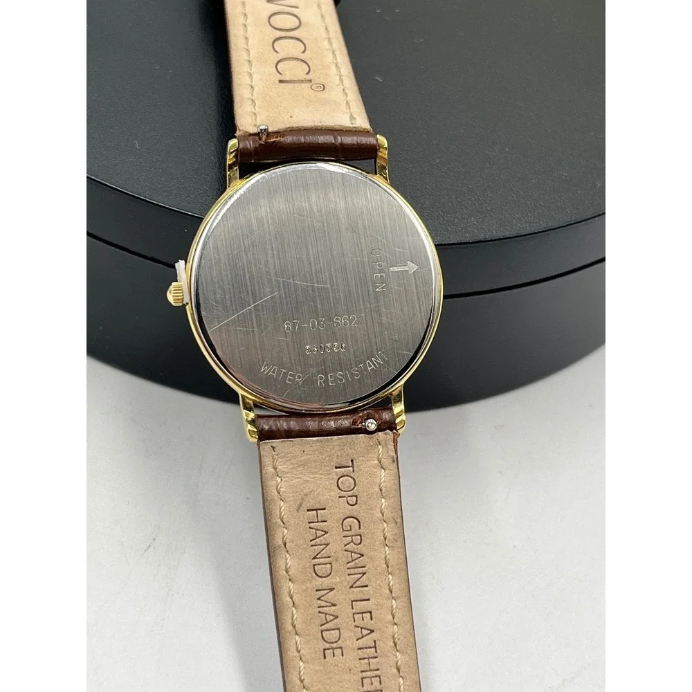 Movado Vintage Triple Calendar Moonphase Quartz Watch 87-03-662 Swiss Made 34mn
